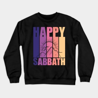 Happy Sabbath Vintage Sunset Crewneck Sweatshirt